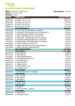 relacion detallada de inversiones
