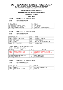 calendario de liga alpachaca