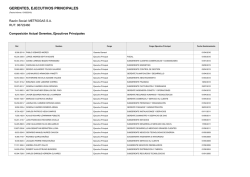 GERENTES, EJECUTIVOS PRINCIPALES