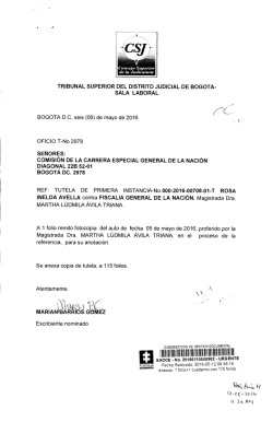 La Fiscal&iacute;a General de la Naci&oacute;n, en cumplimiento de lo ordenado