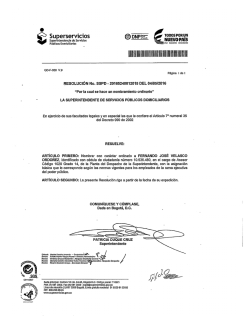 Fernando Jos&eacute; Velasco Ordo&ntilde;ez - Superintendencia de Servicios