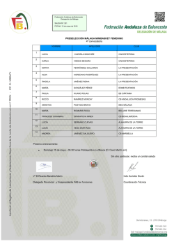 4ª previa MF - Federación Andaluza de Baloncesto