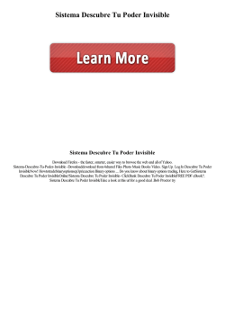 Sistema Descubre Tu Poder Invisible
