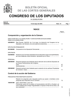 boletín oficial de las cortes generales