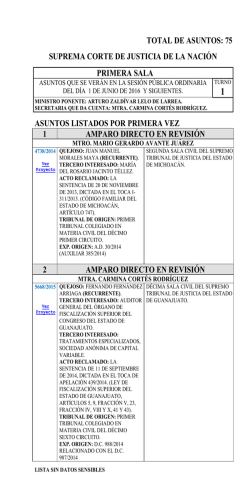 asuntos listados por primera vez 1 amparo directo en revisión