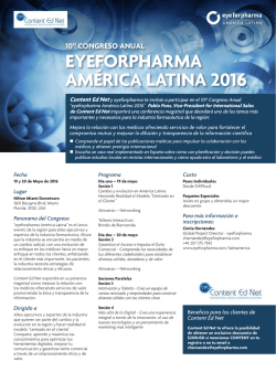 EyEfOrPHArMA AMérICA lATINA 2016