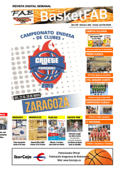 Revista BASKETFAB 181 - Federación Aragonesa de Baloncesto