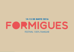 Dossier 2016 - Formigues Festival