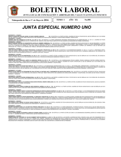 boletin laboral - Junta Texcoco