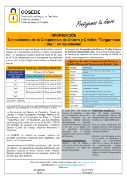 “Tungurahua Ltda.”, en liquidación.
