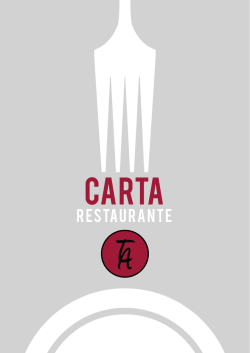 Carta Restaurante - La Terraza de Alba