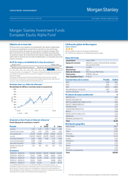 Morgan Stanley Investment Funds European Equity Alpha Fund