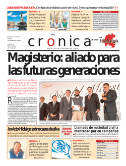 MAYO 16 - La Crónica de Hoy en Hidalgo