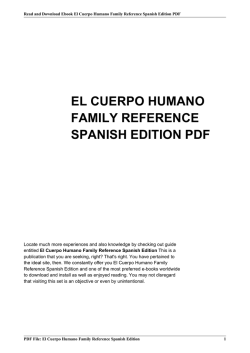 el cuerpo humano family reference spanish edition pdf