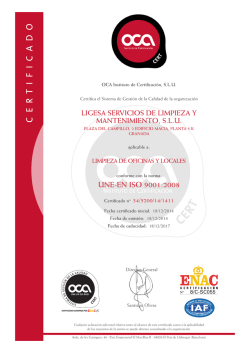 certificados OCA