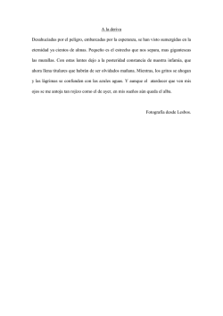 "A la deriva" ( pdf , 3,97 KB )