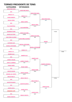 torneo presidente de tenis - 2016