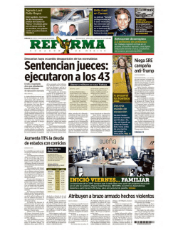Consulta las primeras planas nacionales