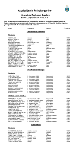 boletin jugadores 19-2016