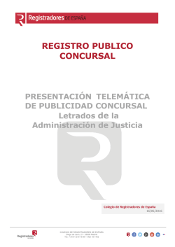 Manual Presentación telemática al RPC
