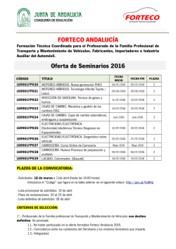 FORTECO-plazo solicitudes-2016 - CEP de Algeciras
