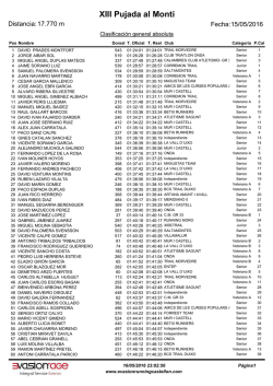 Monti general - Evasion Running