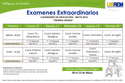 Calendario Extras bacho