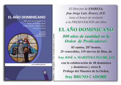 "El Año Dominicano". - Orden de Predicadores