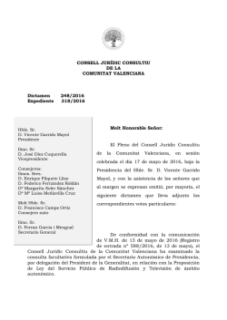Dictamen 248 - Generalitat Valenciana