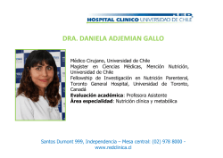 DRA. DANIELA ADJEMIAN GALLO - Hospital Clínico Universidad