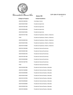 Anexo VIII EXP-UBA Nº 68.652/2014 - 1 -