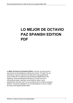lo mejor de octavio paz spanish edition