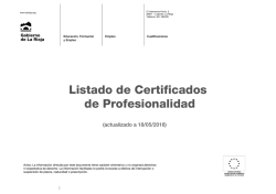 Listado Certificados - Gobierno de La Rioja