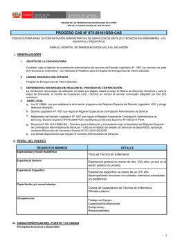 proceso cas nº 075-2016-igss-cas - Instituto de Gestión de Servicios