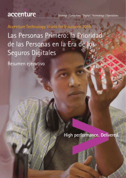Accenture Technology Vision for Insurance 2016