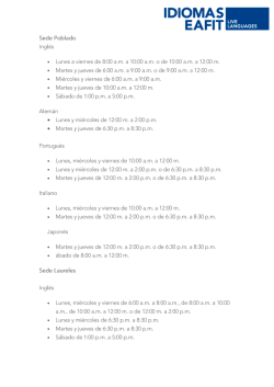 Horarios ICETEX