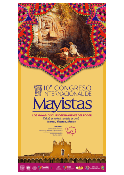 Page 1 Oº CONGRESO NTERNACIONAL DE Mayistas LOS MAYAS