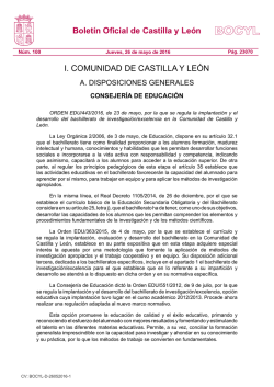 Boletín Oficial de Castilla y León - Portal de Educación de la Junta