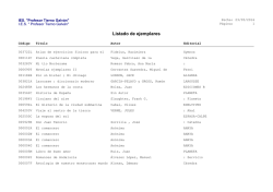 Listado de ejemplares - IES Profesor Tierno Galv&aacute;n