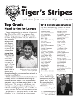 Tiger`s Stripes - Hempstead Union Free School District