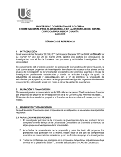 Términos de referencia - Universidad Cooperativa de Colombia