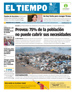 Provea: 75% de la poblaci&oacute;n no puede cubrir sus