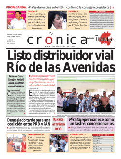 Versión Impresa - La Crónica de Hoy en Hidalgo