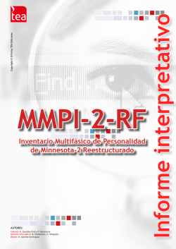 MMPI-2-RF - TEA Ediciones