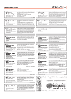 esquelas - El Ideal Gallego