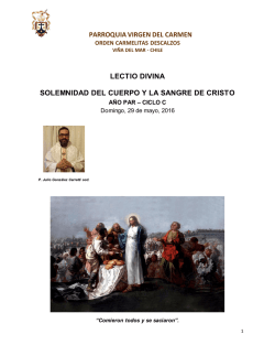 LD 9 Dom T.O. Corpus Christi - Padres Carmelitas Viña del Mar