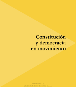 Constitución y democracia en movimiento