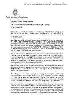 dictamen n - Ente Nacional de Comunicaciones