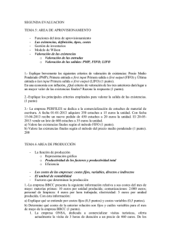 Segunda evaluación