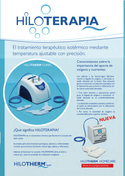 Descargar Catálogo - Hiloterapia, Hiloterm España, tratamiento